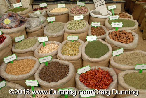 Spices in the Jerusalem Market