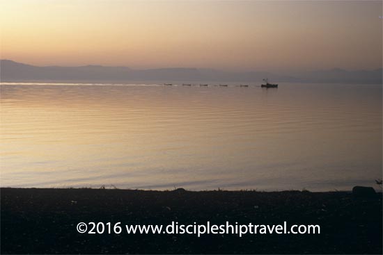 Boats on the Sea of Galilee