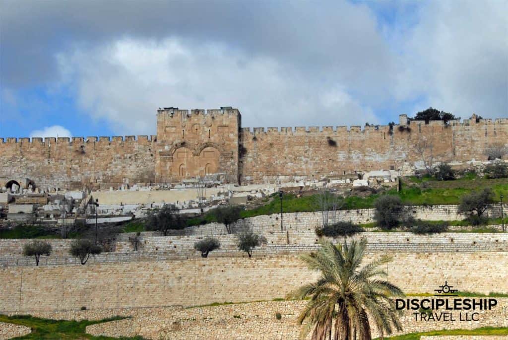 Jerusalem's Eastern Gate from the Mount of Olives