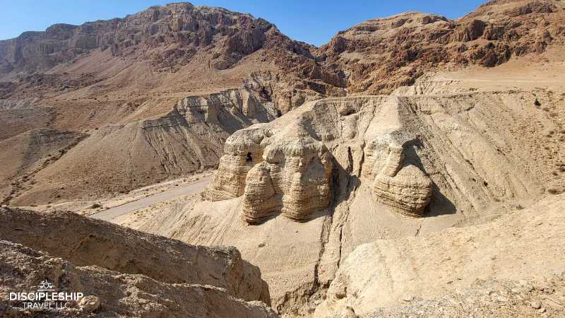 Panorama view of Qumran Cave Four.